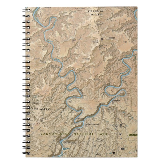 Coeur de carnet de carte de Canyonlands (Utah) (Devant)
