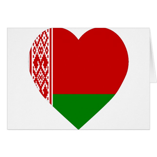 Coeur de drapeau du Belarus (Devant horizontal)