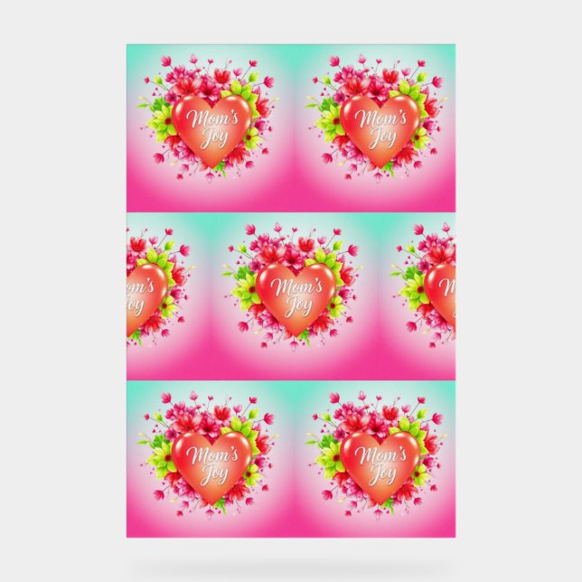 Coeur de la joie radieuse de maman (Recto)