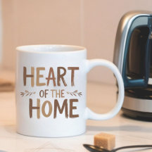 Coeur de la maison | Mug de nom personnalisé