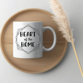 Coeur de la maison | Mug de nom personnalisé