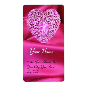COEUR DE LACE CUPIDE, SOIE FUCHSIA VÊTEMENT rose v