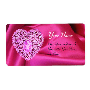 COEUR DE LACE CUPIDE, SOIE FUCHSIA VÊTEMENT rose v