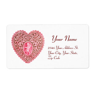 COEUR DE LAINE CUPID, rouge rose blanc