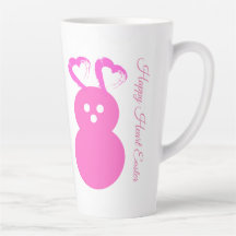 Coeur de lapin de Pâques latte Mug