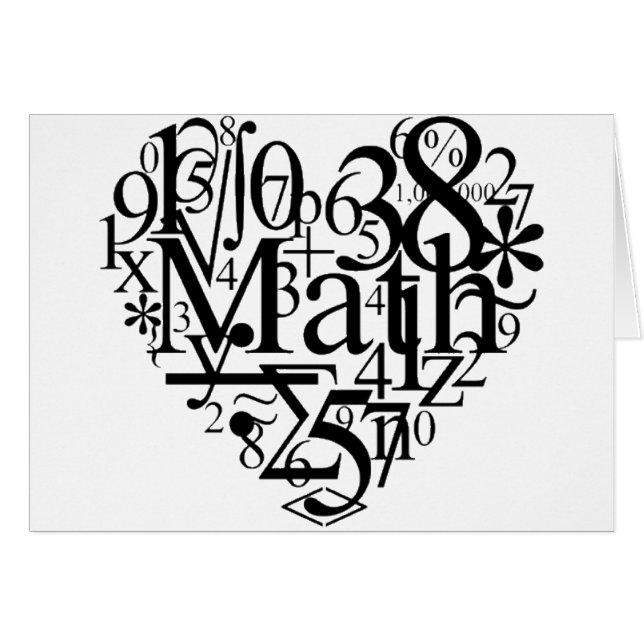 Coeur de maths (Devant horizontal)