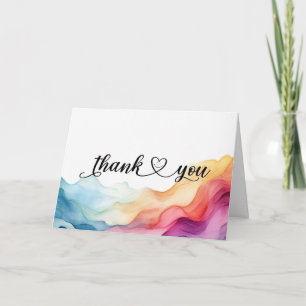 Coeur de Merci souriant sur aquarelle