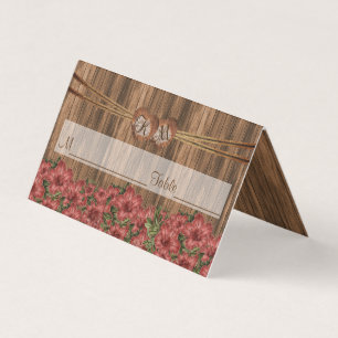 Coeur de monogramme avec les cartes roses