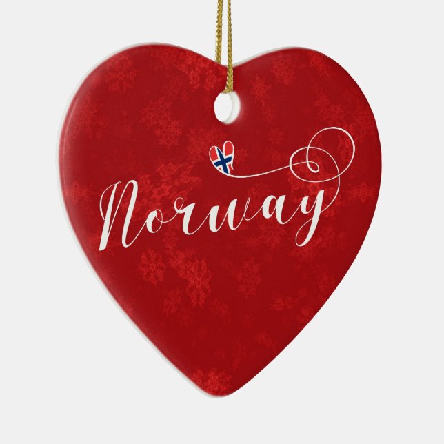 Cœur de Norvège, décoration de sapin de Noël, norv (Droite)