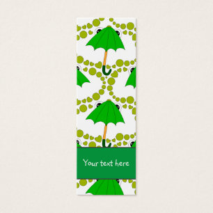 Coeur de parapluie de grenouille mignonne et Signe