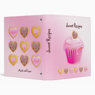 Coeur de petit gâteau de rose de classeur de photo