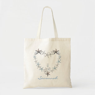Coeur de sac fourre-tout personnalisé par étoiles