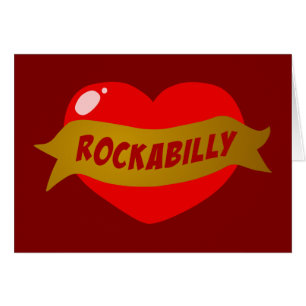 Coeur de tatouage de rockabilly