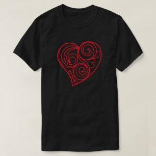 Coeur décoratif T-shirt Saint Valentin