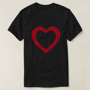 Coeur décoratif T-shirt Saint Valentin
