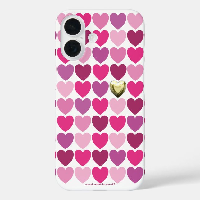 Coeur des coques iphone de Gold Casemate (Verso)