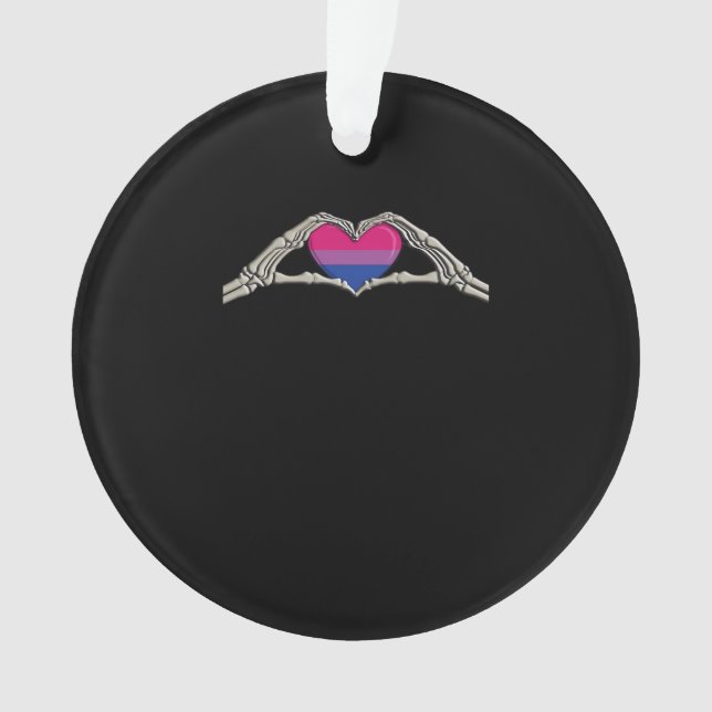 Coeur des mains osseuses Goth bisexuel (devant)