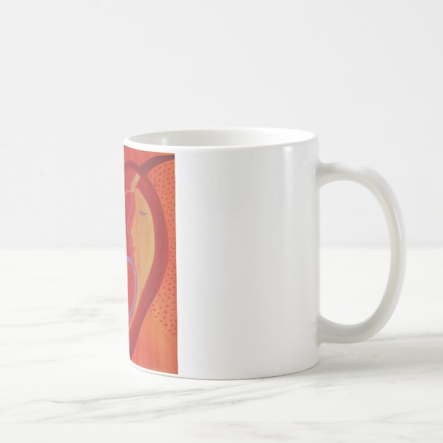 Coeur d'or blanc 325 ml Mug blanc classique (Droite)