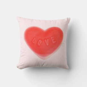 Coeur doux rose 'I Love You' oreiller jetable rose