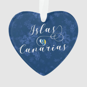 Coeur du drapeau des îles Canaries, îles Canaries