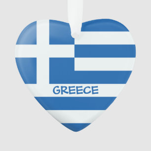 Coeur du drapeau grec