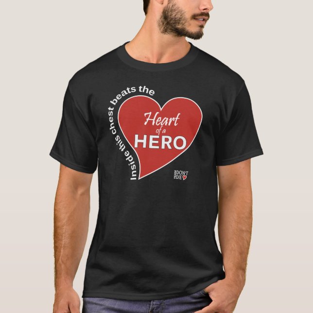 Coeur d'un héros - T-shirts foncés (Devant)