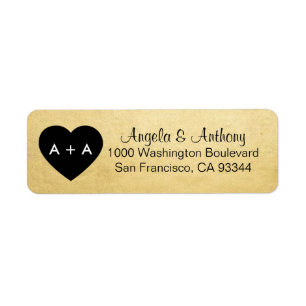 Coeur élégant fait sur commande d'or épousant