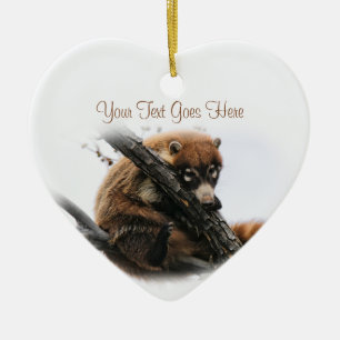 Cœur En Céramique Ornement : Coatimundi #5 (Coeur)