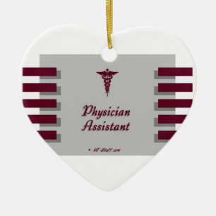 Cœur En Céramique Ornement d'assistant de médecin