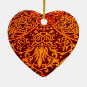 Cœur En Céramique Ornement 'Exotica'