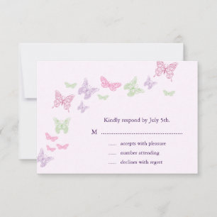 Coeur est un Fbattement RSVP (lilas)