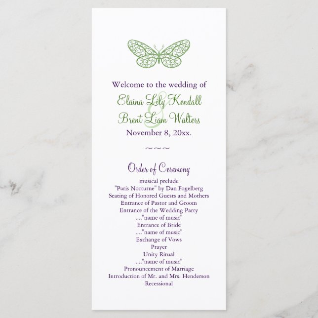 Coeur est un programme de mariage battement en ver (Devant)