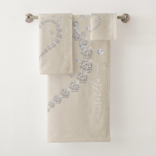 Coeur Et Diamants De parties scintillant Sur Lumin