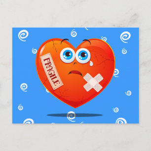 Coeur fragile, carte postale