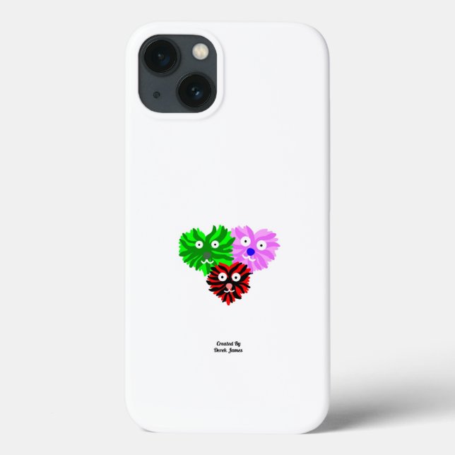 Coeur Fuzzies Apple iPhone 13 Coque (Verso)