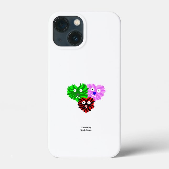 Coeur Fuzzies Apple iPhone 13 Mini Coque (Verso)