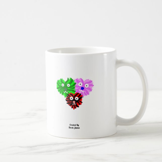Coeur Fuzzies Café Mug (Droite)