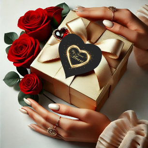 Cœur Gold My Sweet Heart Black Valentine Coeur Sticker
