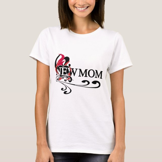Coeur gothique Nouveau maman Tshirts et cadeaux (Devant)