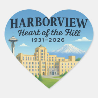 Cœur Heart of the Hill Sticker (design B)