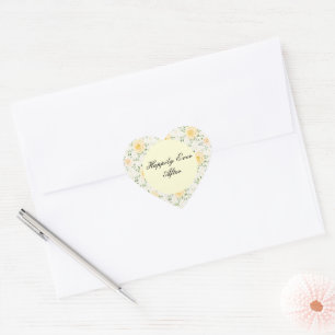 Cœur Heureux Jamais après Sticker