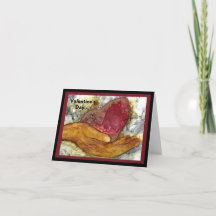 Coeur humoristique pour la carte de voeux de la Sa