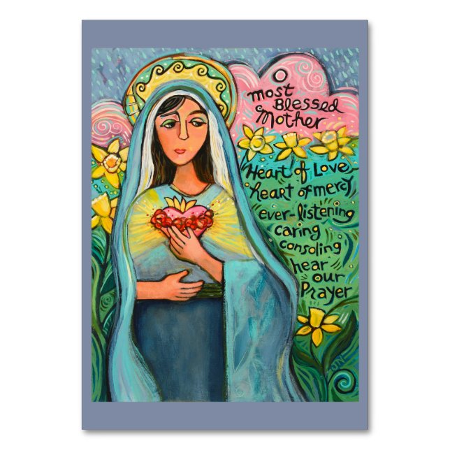 Coeur immaculé de Marie, Carte de prière Memorare (Par défaut)