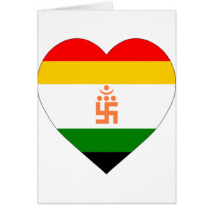 Coeur Jain de drapeau