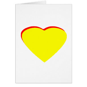 Coeur Jaune Rouge Faire-part de mariage Le MUSÉE Z