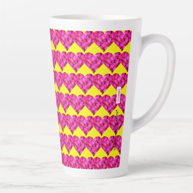 Coeur latte Mug (Droite)