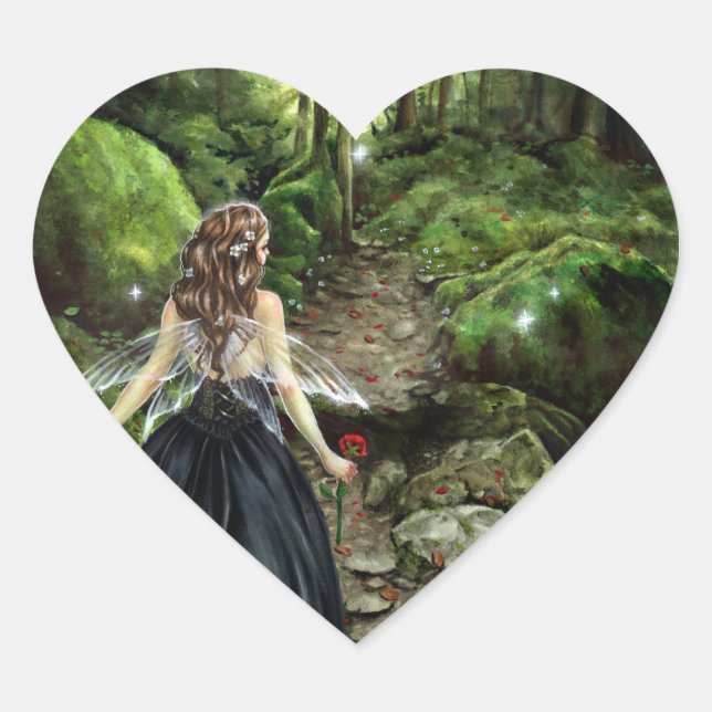 Cœur Le long du Sticker Forest Path (Devant)