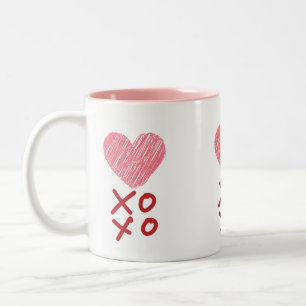 Coeur, les câlins et les baisers XOXO Mugs