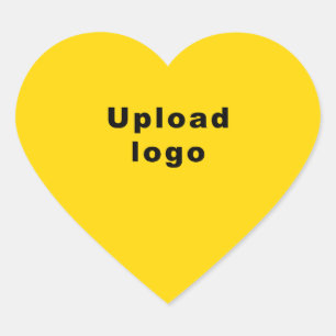 Cœur Logo d'entreprise sur Sticker en forme de coeur ja
