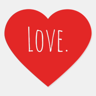 Cœur Love Valentine's Day Heart Sticker